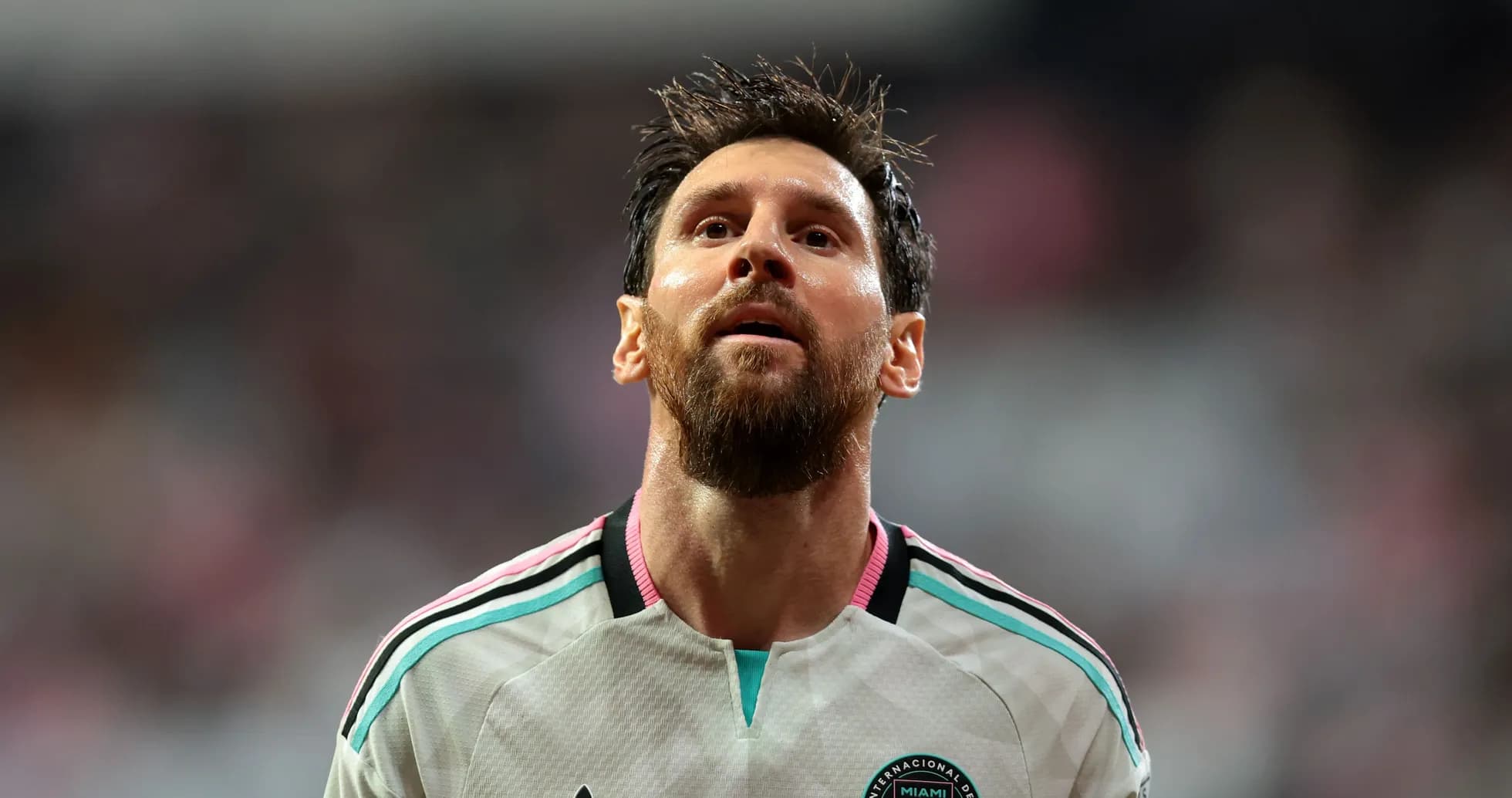 Player looking up during a match Player looking up during a match