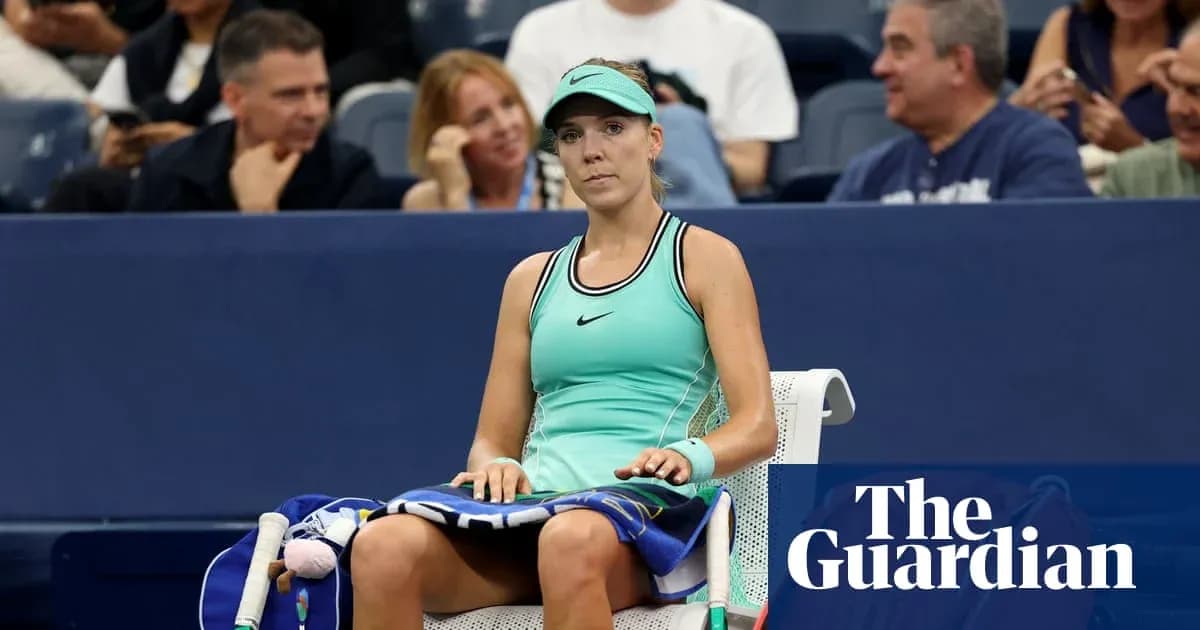 Tennis player seated on bench during match Tennis player seated on bench during match