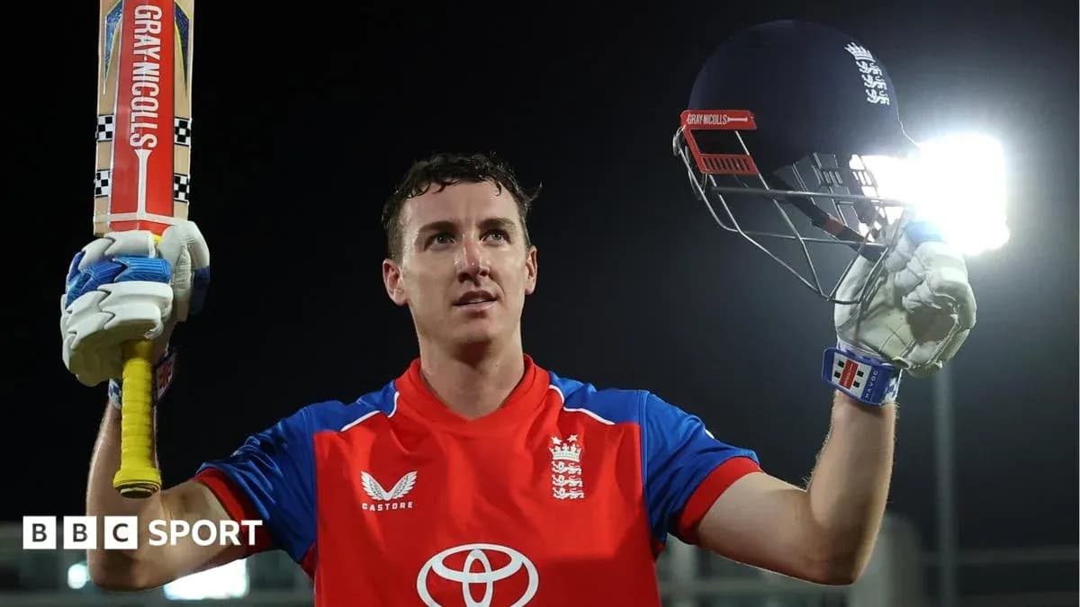 Cricketer celebrating with bat and helmet raised Cricketer celebrating with bat and helmet raised
