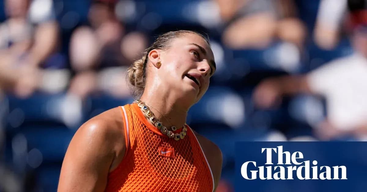 Tennis player reacting during match at stadium Tennis player reacting during match at stadium