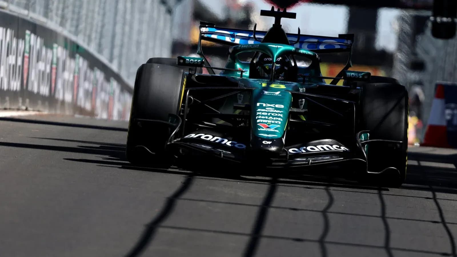 Formula 1 car racing on the track Formula 1 car racing on the track