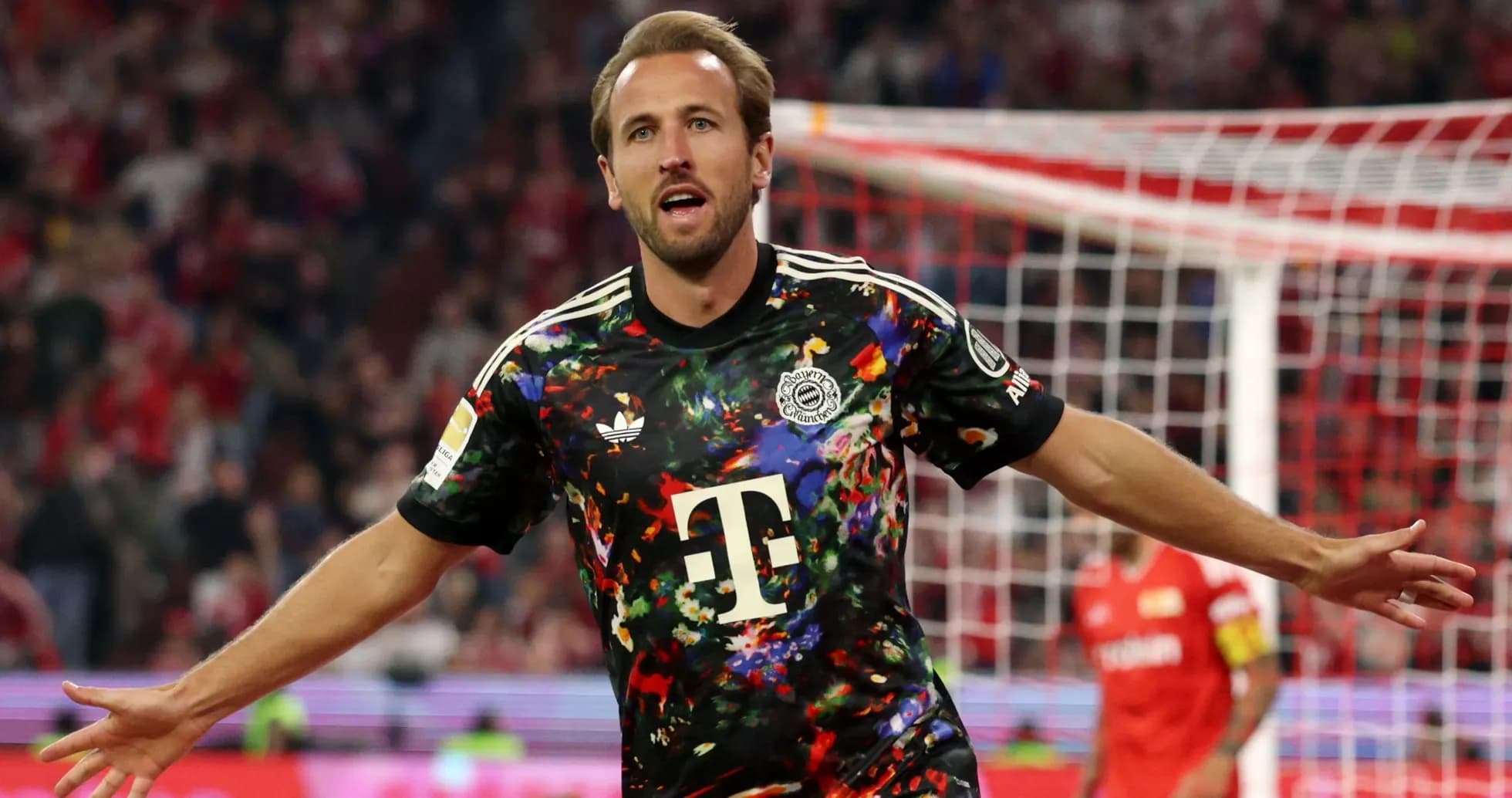 Player celebrating after scoring a goal during match Player celebrating after scoring a goal during match