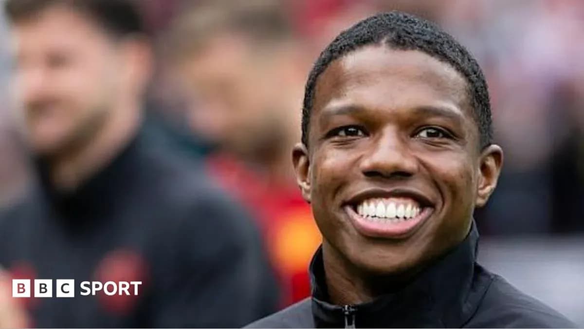 Player smiling during warm-up before the match Player smiling during warm-up before the match