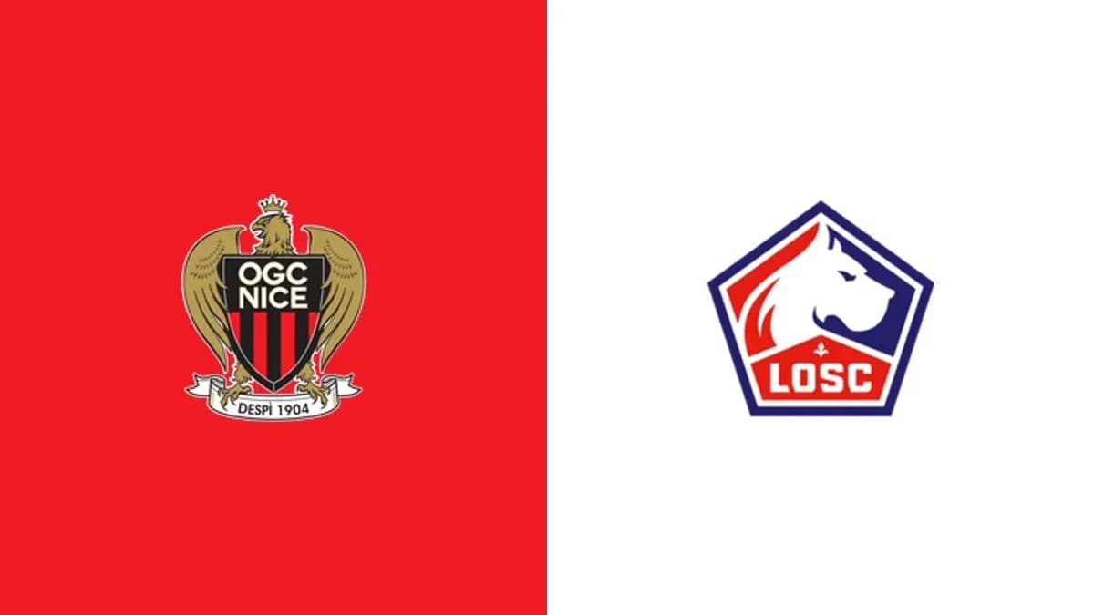 Logos of OGC Nice and LOSC Lille Logos of OGC Nice and LOSC Lille