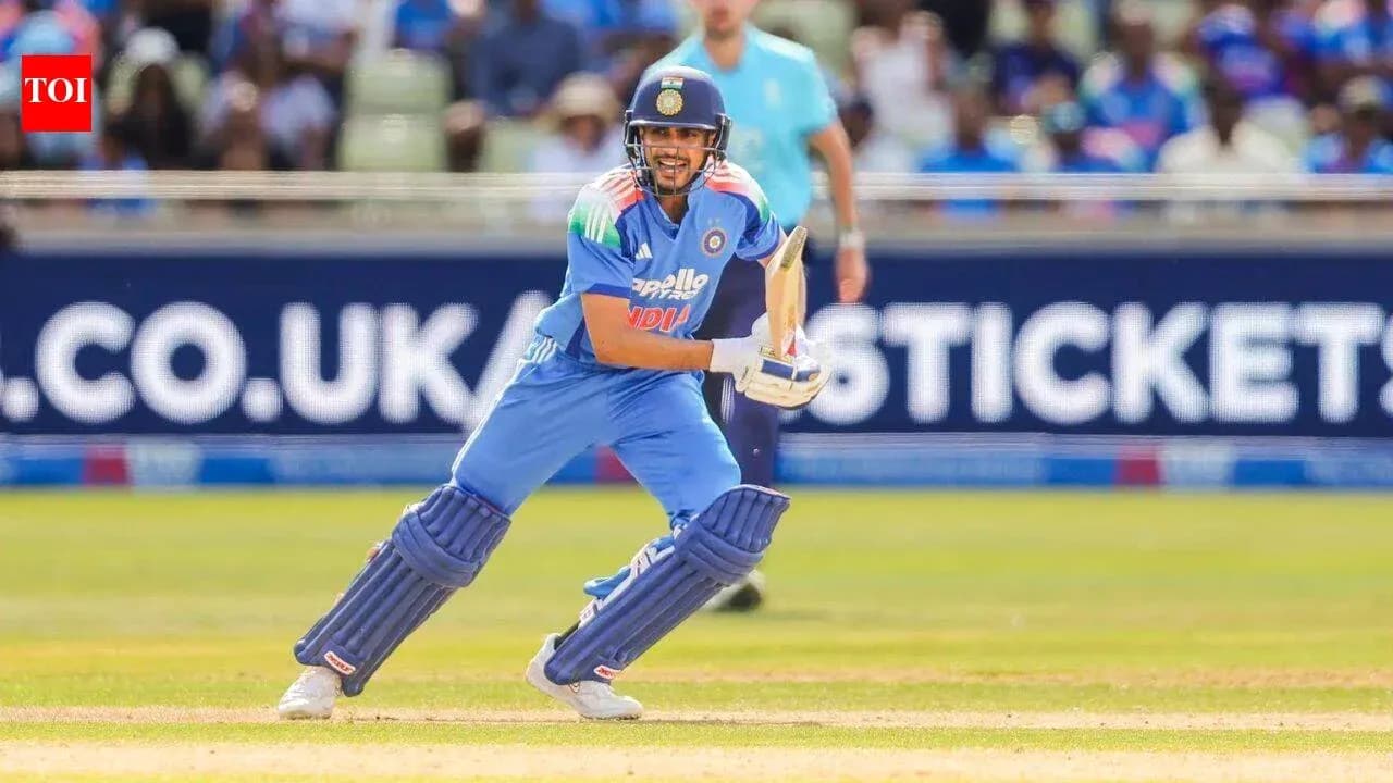 Batsman preparing to hit ball during cricket match Batsman preparing to hit ball during cricket match