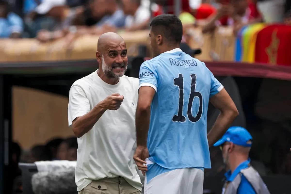 Manager giving instructions to player during match Manager giving instructions to player during match