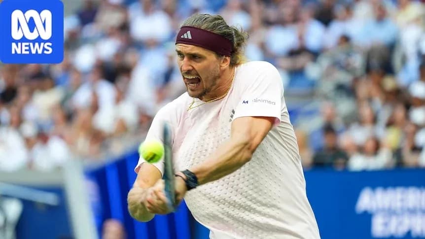 Player hitting a tennis ball during a match Player hitting a tennis ball during a match