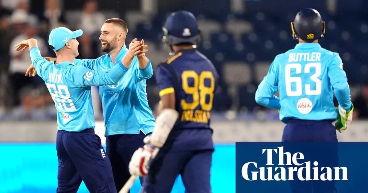 England players celebrating a wicket during match England players celebrating a wicket during match