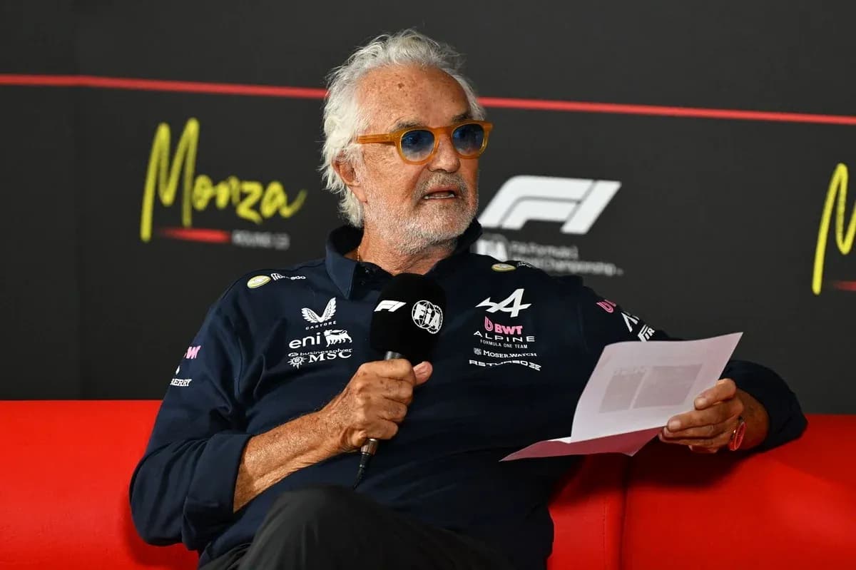 Team manager speaking at Monza press conference Team manager speaking at Monza press conference