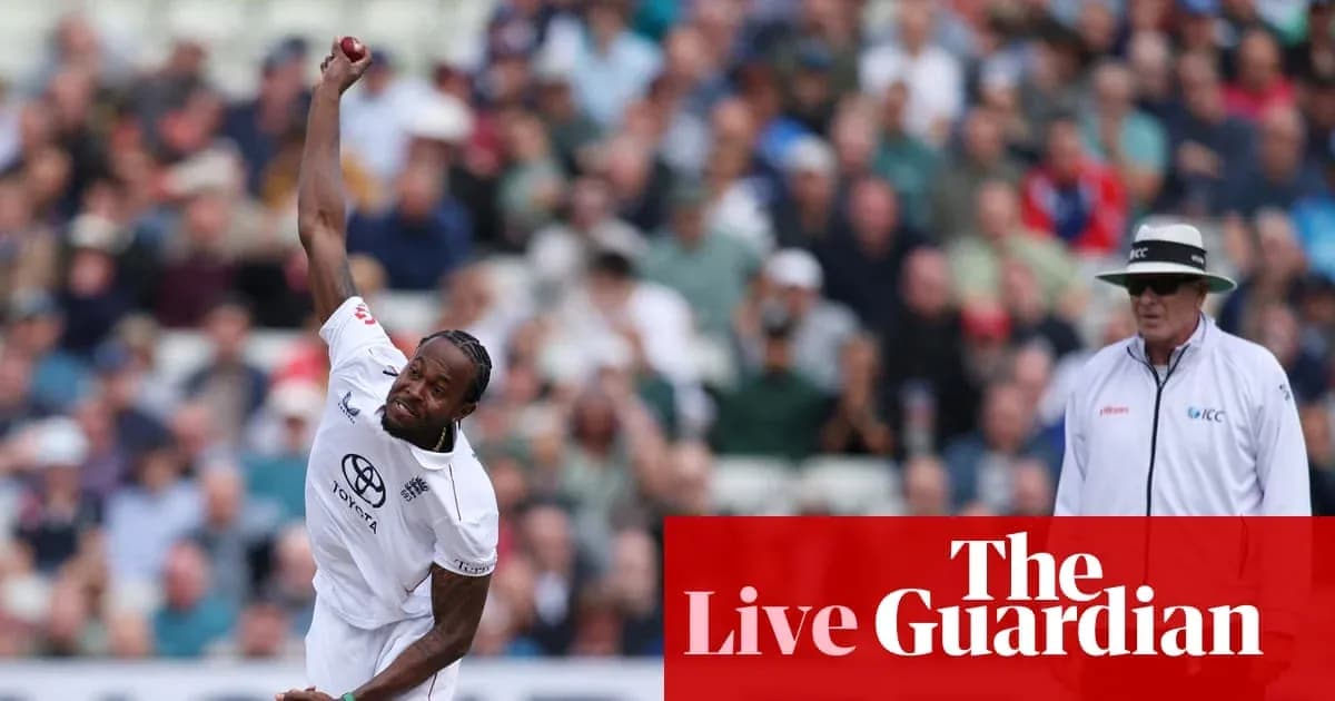 Bowler delivering a ball in a cricket match Bowler delivering a ball in a cricket match
