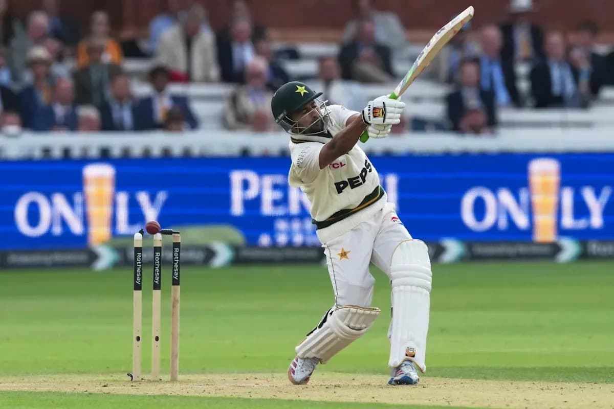 Batsman hitting the ball during cricket match Batsman hitting the ball during cricket match