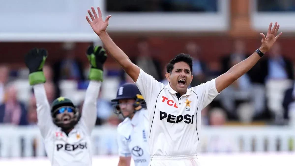 Bowler appealing for a wicket during cricket match Bowler appealing for a wicket during cricket match
