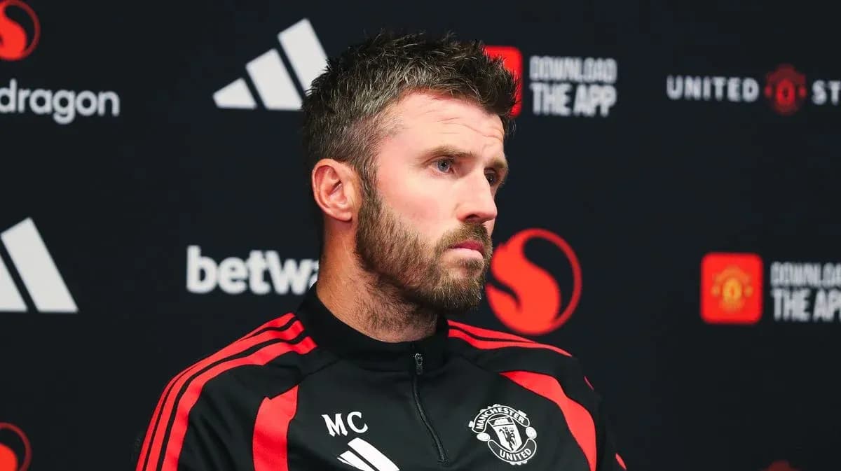 Manager speaking at press conference for Manchester United Manager speaking at press conference for Manchester United