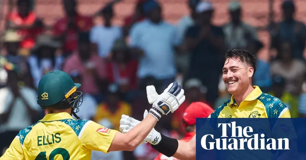 Australian players celebrating during cricket match Australian players celebrating during cricket match