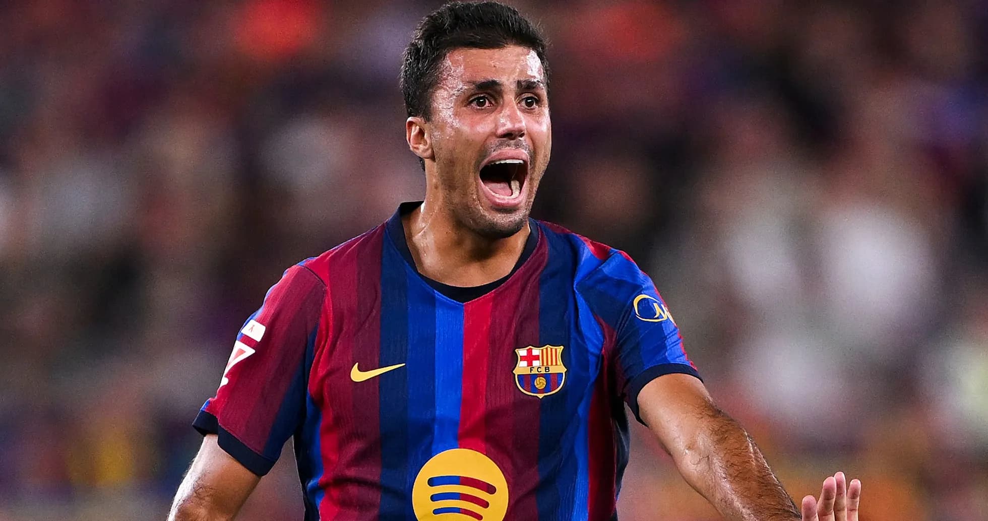 Player celebrating passionately on the field Player celebrating passionately on the field