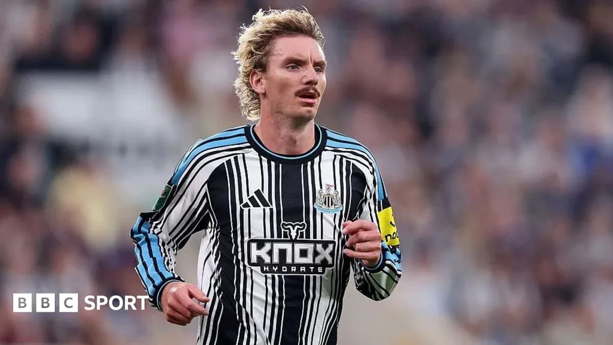 Newcastle player running during a match Newcastle player running during a match