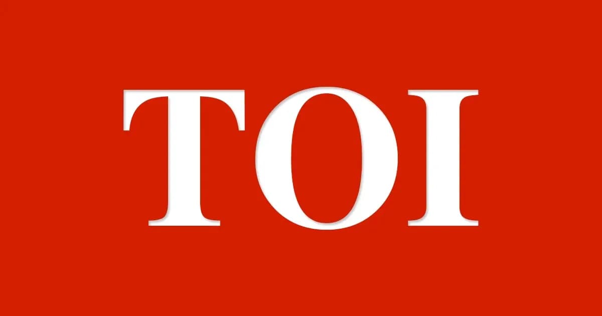 TOI logo on red background TOI logo on red background