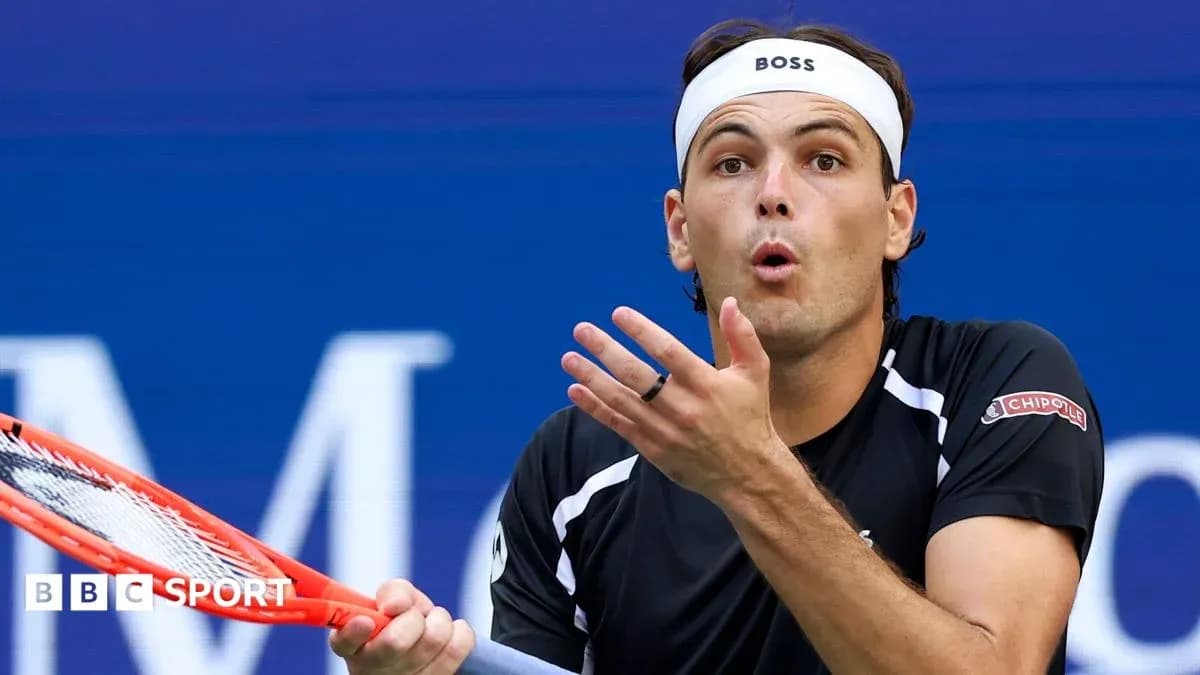 Tennis player reacting during a match Tennis player reacting during a match