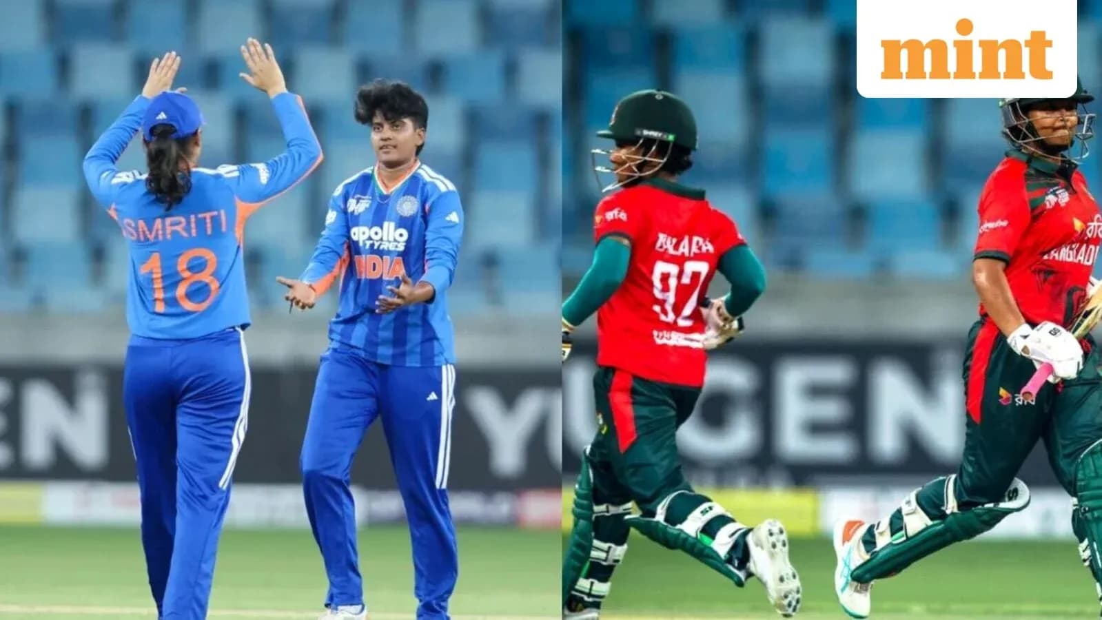 Two cricket players celebrating and running between wickets Two cricket players celebrating and running between wickets