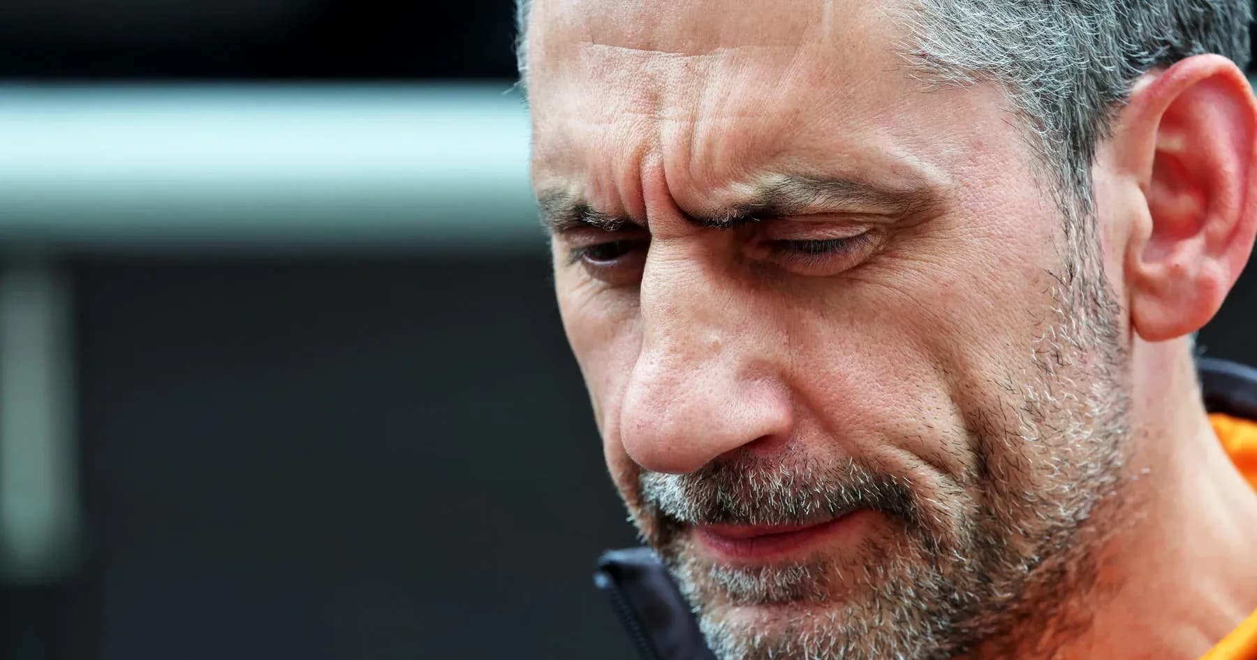 Close-up of a man with gray hair and beard Close-up of a man with gray hair and beard