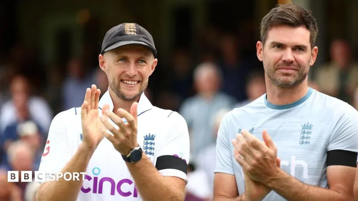 Two cricketers applauding during a match ceremony Two cricketers applauding during a match ceremony