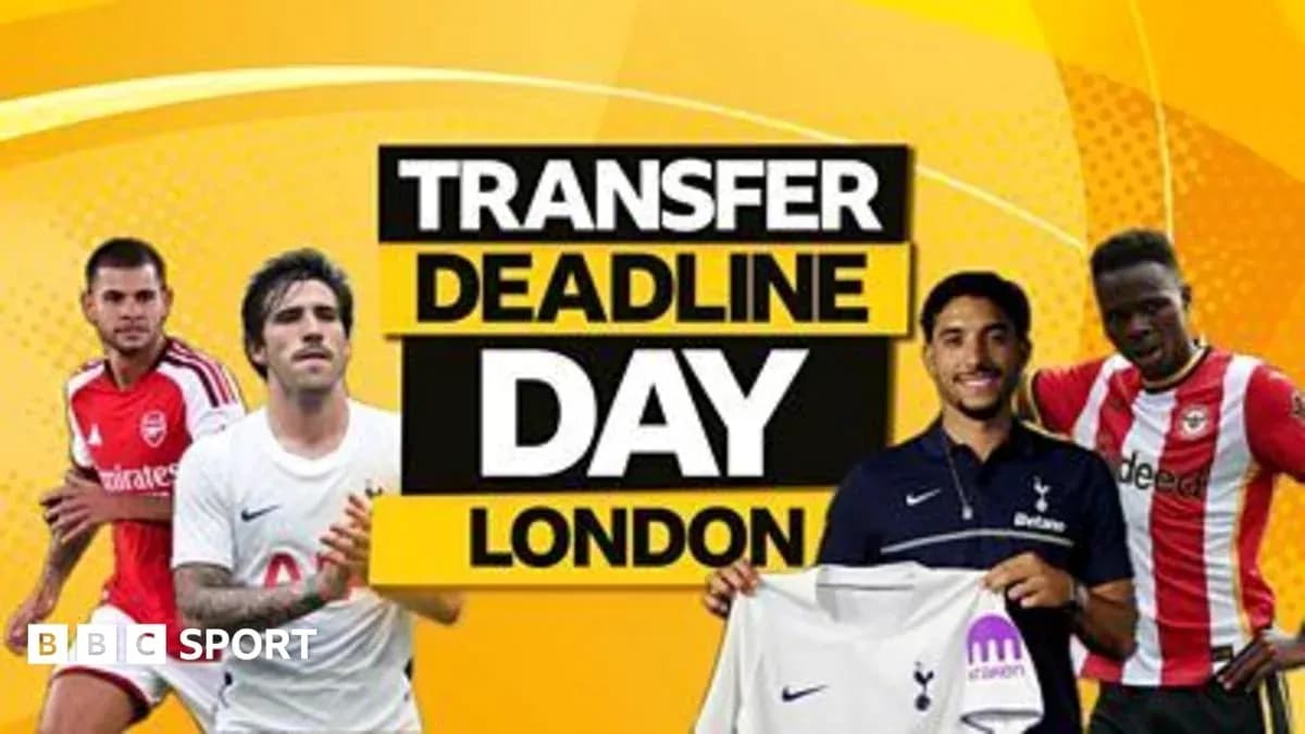 Graphic announcing Transfer Deadline Day in London Graphic announcing Transfer Deadline Day in London