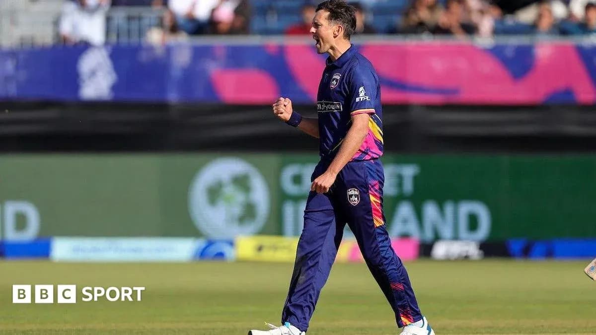 Cricketer celebrating after taking a wicket Cricketer celebrating after taking a wicket