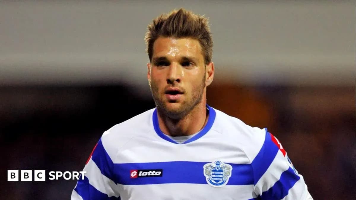 Player in QPR kit during match action Player in QPR kit during match action