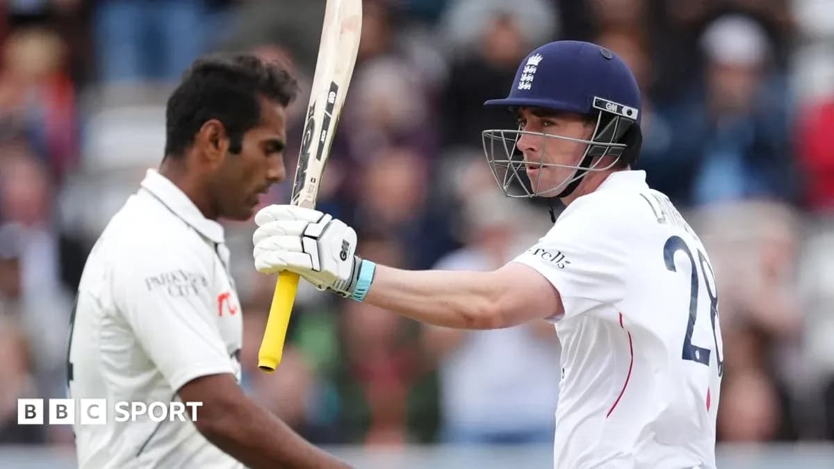 Batsman celebrating while facing bowler during cricket match Batsman celebrating while facing bowler during cricket match