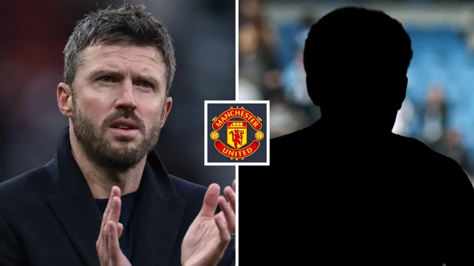 Michael Carrick clapping with Manchester United logo Michael Carrick clapping with Manchester United logo