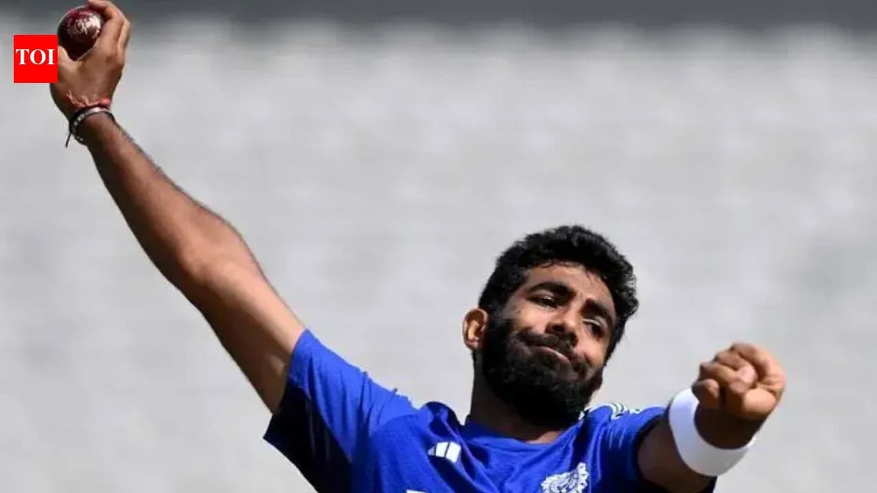 Cricketer bowling during practice session Cricketer bowling during practice session